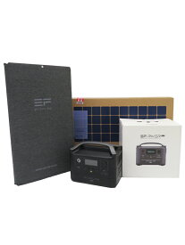 【ECOFLOW】エコフロー『RIVER MAX ポータブル電源 576Wh 600W / 160Wソーラーパネル付き』EFRIVER600MAX-JP 2020年2月発売 1週間保証【中古】
