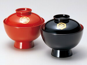 家紋入 雑煮椀 各色 1客:木製漆塗り 和食器 御祝 記念品 プレゼント ギフト 母の日 雑貨 日本製 国産