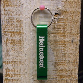 ★ハイネケン ボトルオープナー★アメリカン雑貨 アメリカ雑貨 Heineken ロゴ 栓抜き オープナー プルタブオープナー キーリング おしゃれ かっこいい 人気