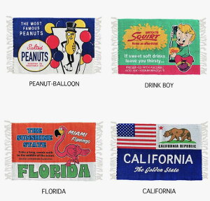 ���A�����J���L�����N�^�[ �t���A�}�b�g�i4��j���A�����J���G�� �A�����J�G�� PEANUT DRINKBOY FLORIDA CALIFORNIA REPUBLIC �~�X�^�[�s�[�i�b�c �t���~���S �}�b�g �R�b�g���}�b�g ���킢�� �l�C