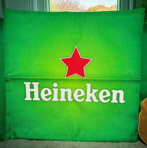 ���n�C�l�P�� �N�b�V�����J�o�[ 44×44���A�����J���G�� �A�����J�G�� Heineken �C���e���A�G�� �N�b�V���� �J�o�[ ������� ���������� �l�C
