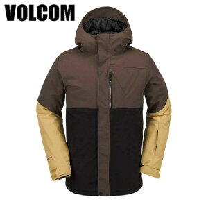 �y23-24�zVOLCOM L GORE-TEX JACKET BROWN �{���R�� �X�m�[�{�[�h�E�F�A �����Y �W���P�b�g