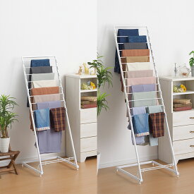 ≪在庫限り!特別価格商品≫【燕三条製】パンツハンガー　スラックスハンガー　8本掛け　13本掛け　縦長　スリム　ハンガーラック　ズボンハンガー　ビニールコーティング加工　省スペース　デッドスペース　日本製　国産