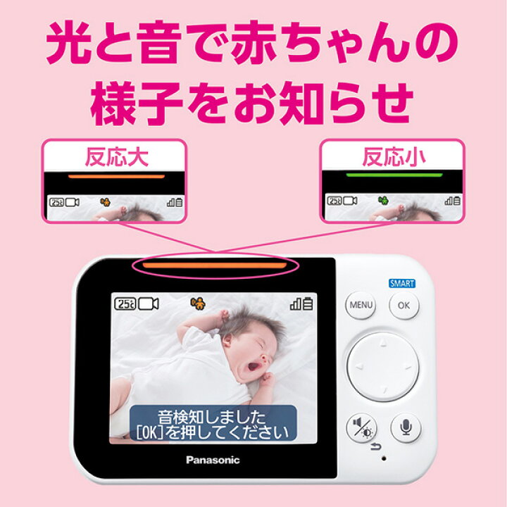 楽天市場】パナソニック KX-HC705-W ベビーモニター （ホワイト 