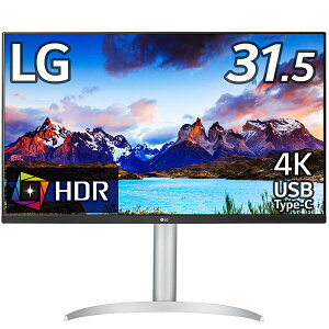 y@lzLG Electronics Japan 32UP550N-W tfBXvC 31.5^/3840×2160/HDMIADisplayPortAUSB Type-C/zCg/Xs[J[F/VApl/tbJ[Z[t/PD 90W/u[Cgጸ/3Nۏ