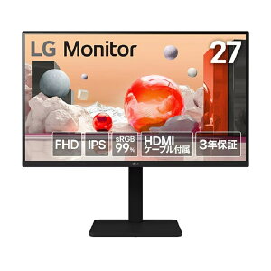 y@lzLG Electronics Japan@27^ tHD(1920×1080) IPS ubN 100HzΉ@27BA450-B