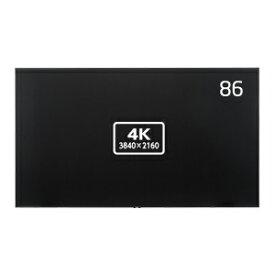 【法人限定】NEC LCD-E868 86型パブリック液晶ディスプレイ/3840×2160/USB Type-C、ミニD-Sub15ピン、HDMI、RS-232C、ステレオミニジャック/ブラック/スピーカ/〔3年保証〕
