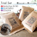 【初回限定 コーヒー豆3種 お試しセット2（ブレンド/グァテマラ/エチオピア）】〈華やかな香りと爽やかな後味〉50g×3袋 自家焙煎 コーヒー 珈琲豆 スペシャリティコーヒー プレゼント 贈り物 1000円 送料無料(当社負担） 焙煎したて 注文後焙煎 ハンドドリップ 飲み比べ