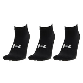 (アンダーアーマー）UNDER ARMOUR UA　Core　Low　Cut　3Pk 衣料小物 3Pパックソックス 1361574-001