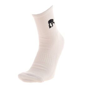 (EGOZARU）エゴザル　ワンポイントソックス　白 バスケットボール ソックス EZAC-8801 ブラック