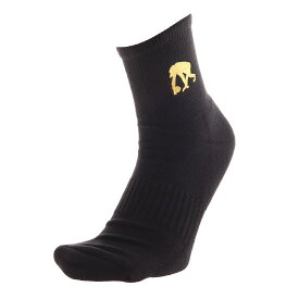 (EGOZARU）エゴザル　ワンポイントソックス　黒 バスケットボール ソックス EZAC-8802 ゴールト