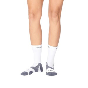 (2XU)Vectr@Light@Cus@hion@Crew@Sock  ㏬ UA7005e WHT/GRY