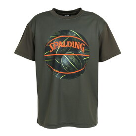(スポルディング)Tシャツ　ボールプリント バスケットボール Tシャツ SMT23014 KHA