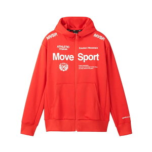 デサント ライトスムーススウェット オー センティックロゴ フルジップ トレーニングウエア スウェットパーカー ST4FSW41M-RD00