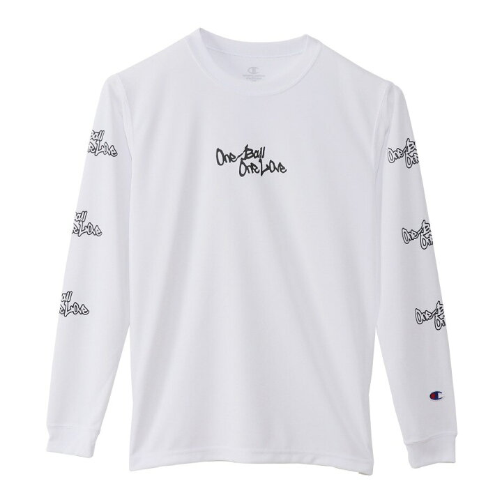 楽天市場 チャンピオン ｊｒ ｏｎｅ ｂａｌｌ ｏｎｅ ｌｏｖｅロングｔ バスケットボール ｔシャツ ｃｋ ｓｂ４１７ ０１０ｗｈｔ ネクサススポーツ楽天市場店
