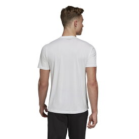 (アディダス）adidas オウンザランビッグロゴTシャツ　ウエルネス　ランニングシャツ　FJ5005－GLZ00WHT