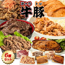 味付牛豚セット 6種お試し 総重量870g 120g〜×6パック 武田ハム ハラミ カルビ プルコギ 生姜焼き ロース 味噌漬け トンテキ 豚肉 牛肉 味付け肉 惣菜 小分け 冷凍 ギフト 詰め合わせ