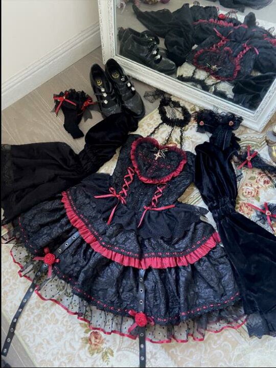 楽天市場】ゴシック魔女ヴァンパイアローズ暗黒カラーゴスロリ 