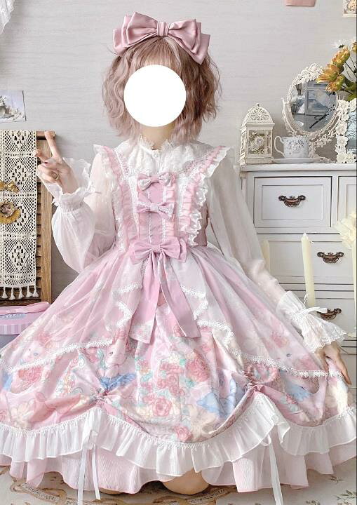 楽天市場】新品 ロリィタ 半袖OP Lolita ロリータ コスプレ 日常服 