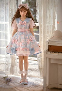 サスペンダースカート仙气花嫁春夏ゴスロリワンピース ロリィタ 半袖OP Lolita ロリータ コスプレ ウェディングドレス日常服ゴスロリワンピース人形師 レディースフリルレース ワインカート