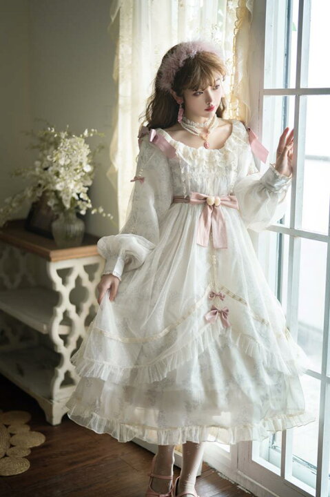 新品♡ ロリータ ワンピース ゴスロリ フリル レース ドレス コスプレ  