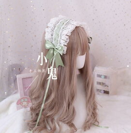 ヘッドドレス ロリータ超かわいいカチューシャ リボン Cosplay lolita日系コスプ道具チューシャヘアピンレースりぼん 耳オオカミ 偽耳コスプレアニマル動物ハロウィン仮装文化祭 学園祭お遊戯仮装イベントパーティー衣装姉妹cosヘッドバンド頭飾り