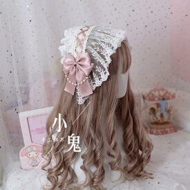 多色日系ヘッドドレスKCロリータ超かわいいカチューシャ リボン Cosplay lolita日系コスプ道具チューシャヘアピンレースりぼん コスプレアニマルハロウィン仮装文化祭 学園祭お遊戯仮装イベントパーティー衣装姉妹cosヘッドバンド頭飾り