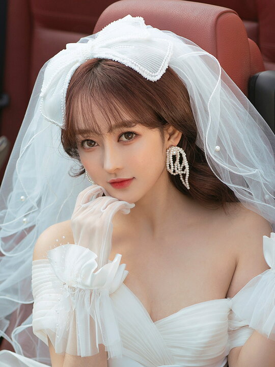 楽天市場】白ショートヘッドドレスヘアコーム付き結婚小物 