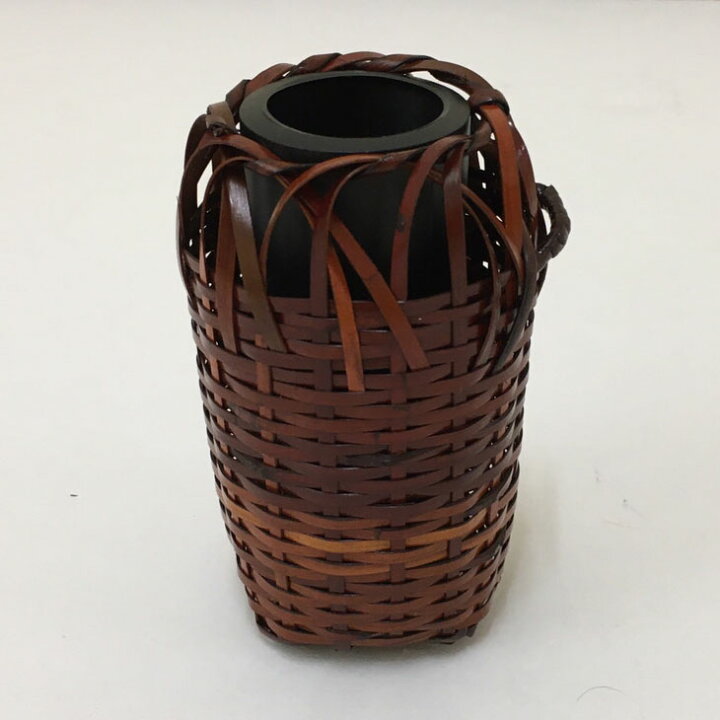 楽天市場 花器 わび助 6cm 11cm 竹かご 国産 日本製 竹製 赤く色づいた竹が印象的な花瓶 花入 篭 掛かご おしゃれな花入 和風な花入れ 竹専門店の竹伊