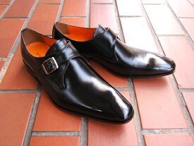 スクエアトゥのロングノーズが美しいビジネスシューズ♪アントニオ ドュカッティ/ANTONIO DUCATI紳士靴 DC1172 ブラック モンクストラップ スクエアトゥ 送料無料