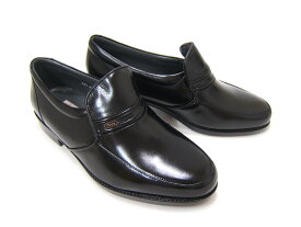 スタンダードに忠実な大人の紳士靴！ロンリコ/RONRICO 紳士靴 RO-231 ブラック スリップオン Uチップトゥ 送料無料
