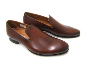 しっとりとした質感で大人の紳士靴スタイル！KATHARINE HAMNETT LONDON キャサリン ハムネット ロンドン 紳士靴 KH-31663 ブラウン プレーントゥ スリップオン カジュアル パーティー 送料無料