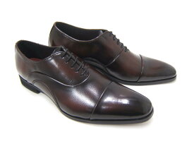 アッパーデザインに拘った大人の革靴！フランコ ルッチ/FRANCO LUZI FL8301 ブラウン 紳士靴 ストレートチップ 内羽根 日本製 送料無料