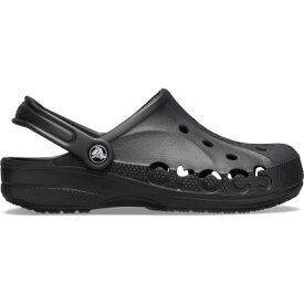 サイドにクロックスのロゴマークを切り抜いたクロックス バヤクロッグCROCS BAYA CLOG 10126-001