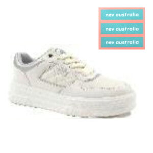 流行りの厚底コートスタイル♪NEV SURF ネブ サーフ カジュアル 厚底 スニーカー NEV-651 ホワイト/シルバー