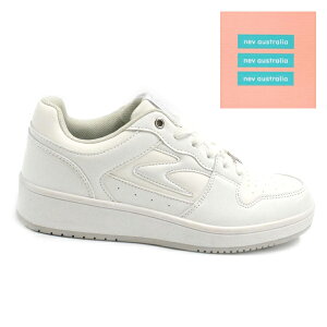 シンプルなデザインが好印象のコートモデル♪NEV SURF ネブ サーフ カジュアル レディース スニーカー NEV-685 ホワイト/ホワイト