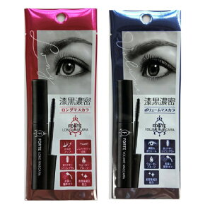 フォルテ マスカラ ロングマスカラ ボリュームマスカラ 漆黒ブラック 美容液マスカラ まつ毛ケアマスカラ シリコンブラシ ポスト投函プロ用美容室・美容院専門店 プチギフト用 ギフト用