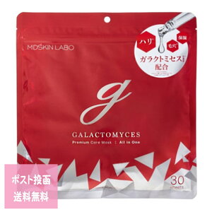 定形外郵便 ガラクトミセスプレミアムケアマスク30枚入り シートマスク パック フェイスマスク フェイスパック スキンケア 化粧水 鎮静 水分 うるおい しっとり ツヤ ツヤ肌 プチギフト用