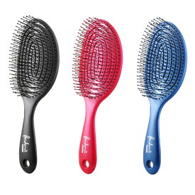 3D デタングルブラシ LASEN らせん ブラック ブルー レッド ヘアブラシ ヘアーブラシ 絡まない 渦巻状 螺旋状 ブロー サラサラ ディタングル ブラッシング プロ用美容室・美容院専門店 プチギフト用 ちょっとしたプレゼント用にも コスメジャングル