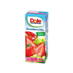 送料無料 Doleドール 100%ストロベリーミックス 200ml 2ケース 36本(1ケース18本入)