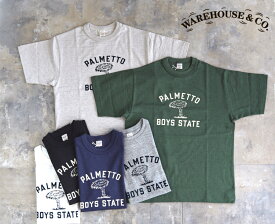 WAREHOUSEウエアハウス Tシャツ 4601 PALMETTO フロッキープリント