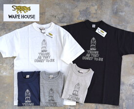 Yusuke Hanai × WAREHOUSE &amp; CO. 4601 THINGS AS THEY OUGHT TO BE ビリケン ウエアハウス Tシャツ