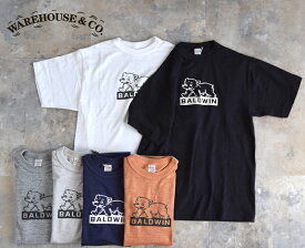 WAREHOUSE ウエアハウス Tシャツ Lot.4601 BALDWIN しろくま2025