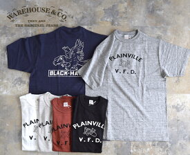 WAREHOUSE ウエアハウス Tシャツ Lot.4601 PLAINVILLE 2025【鷹×ハンマー】