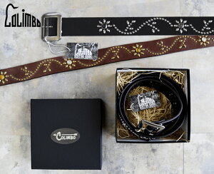 COLIMBO�R�����{ �x���g ZA-0701 STUD BELT 40mm (Flower)