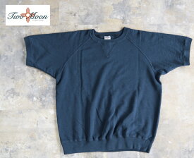Two Moon[トゥームーン] 半袖スウェット ラグランスリーブ 丸胴 10312-36 /Navy