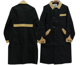DAPPER'Sダッパーズ コート　Classical Front Hook Engineers Coat LOT1237(BLACK/KHAKI BEIGE)