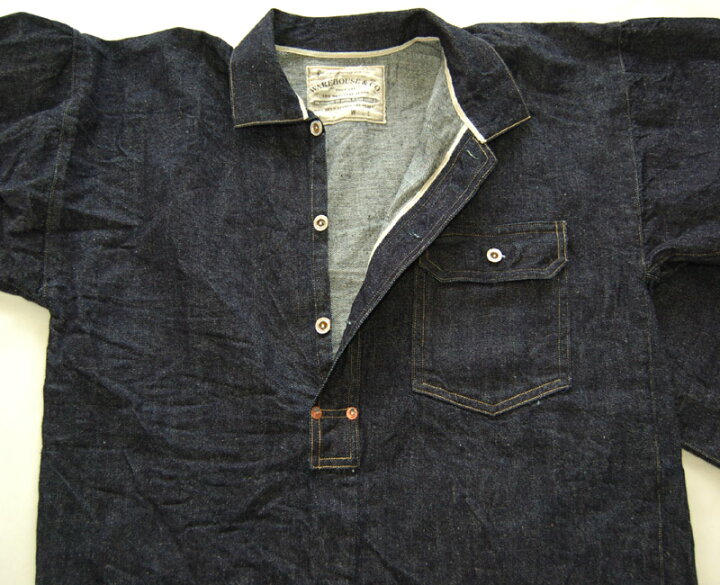 楽天市場】WAREHOUSEウエアハウス デニムシャツ 2211 CLOSED FRONT  