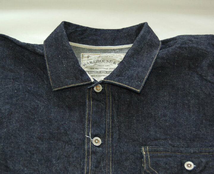 楽天市場】WAREHOUSEウエアハウス デニムシャツ 2211 CLOSED FRONT  