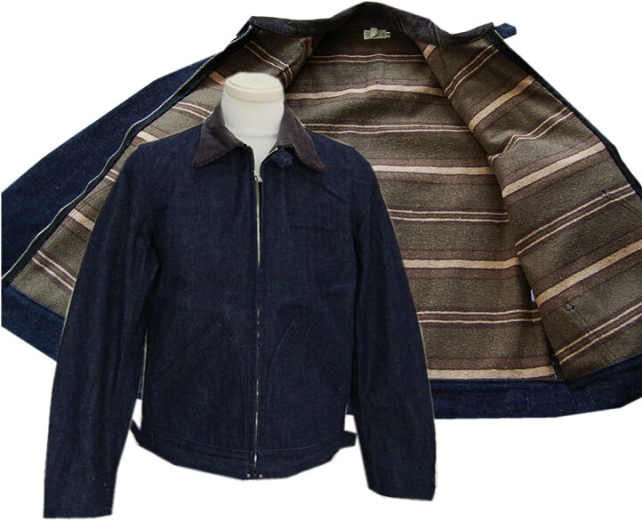楽天市場】WAREHOUSEウエアハウス アウター 2149 LINED DENIM ZIP UP 